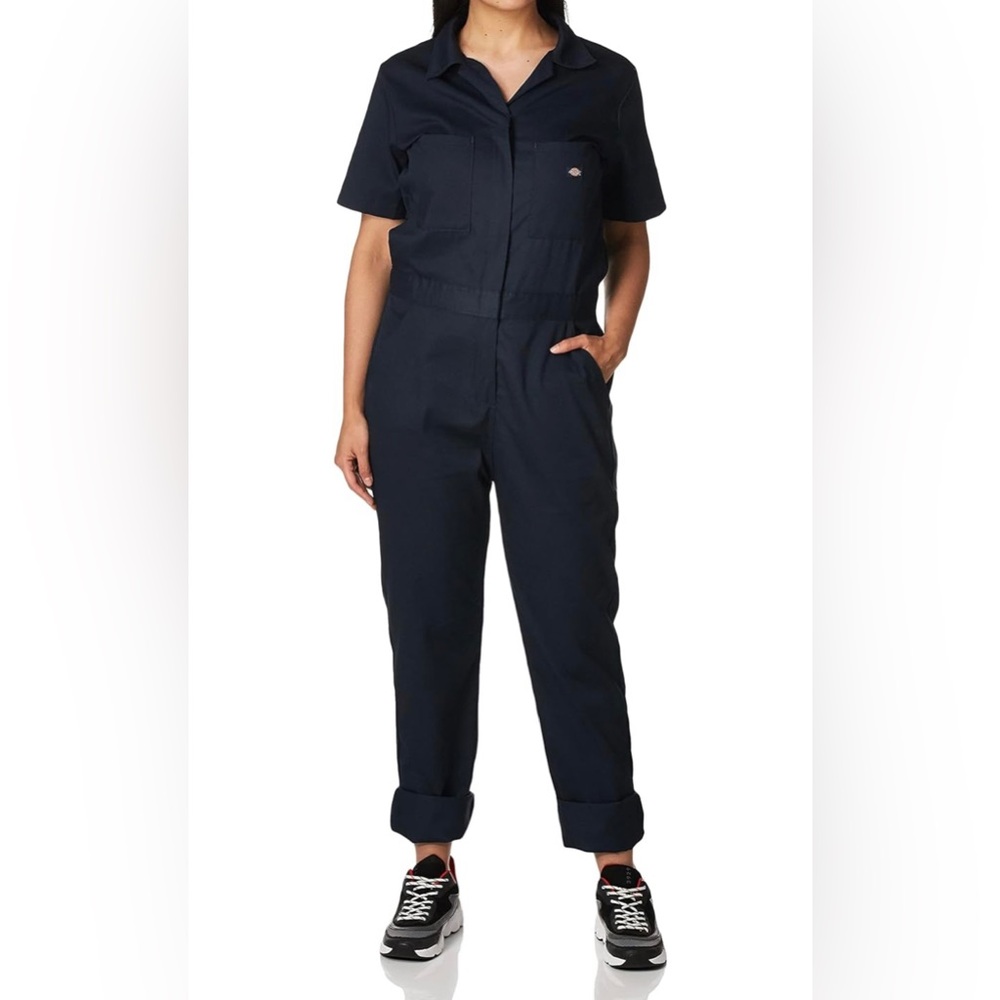 Dickies Navy Short-Sleeve Utility Jumpsuit